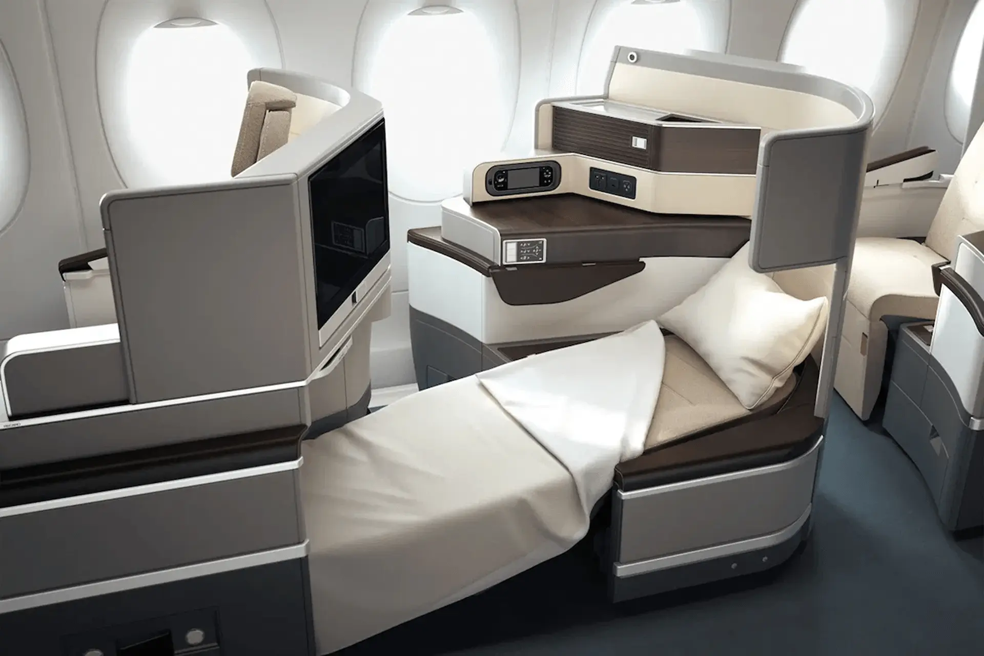 TAP Air Portugal business class cabin
